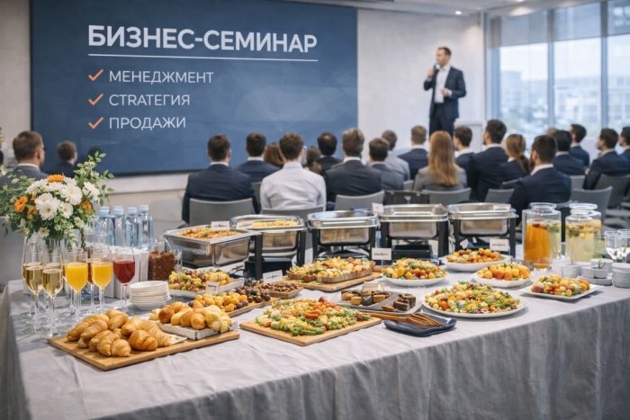 Кейтеринг на презентацию от Mango Кейтеринг в Набережных Челнах